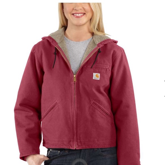 Carhartt Jackets & Blazers - SANDSTONE SIERRA JACKET/SHERPA-LINED